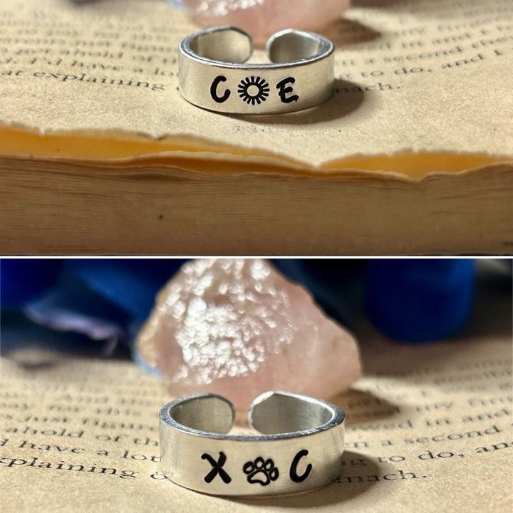 Adjustable Custom Couples Heart Ring, Anniversary Gift Idea | Promise Ring | Valentine’S Day | Couple Ring | Bestie Ring