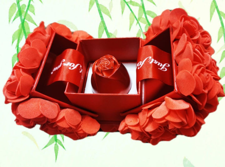 Hot Valentine'S Day Gifts Metal Rose Jewelry Gift Box Necklace for Wedding Girlfriend Necklace Gifts