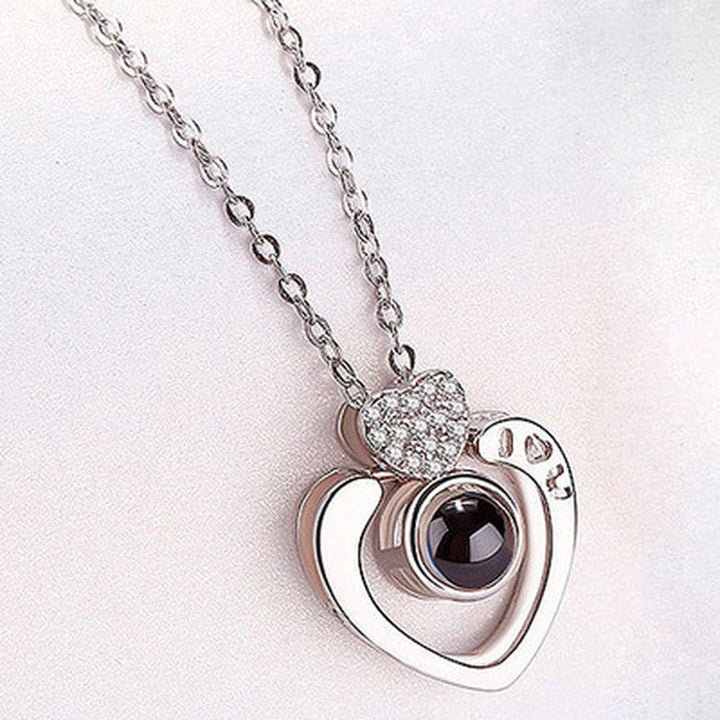 Hot Valentine'S Day Gifts Metal Rose Jewelry Gift Box Necklace for Wedding Girlfriend Necklace Gifts