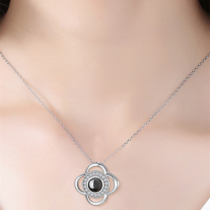Hot Valentine'S Day Gifts Metal Rose Jewelry Gift Box Necklace for Wedding Girlfriend Necklace Gifts