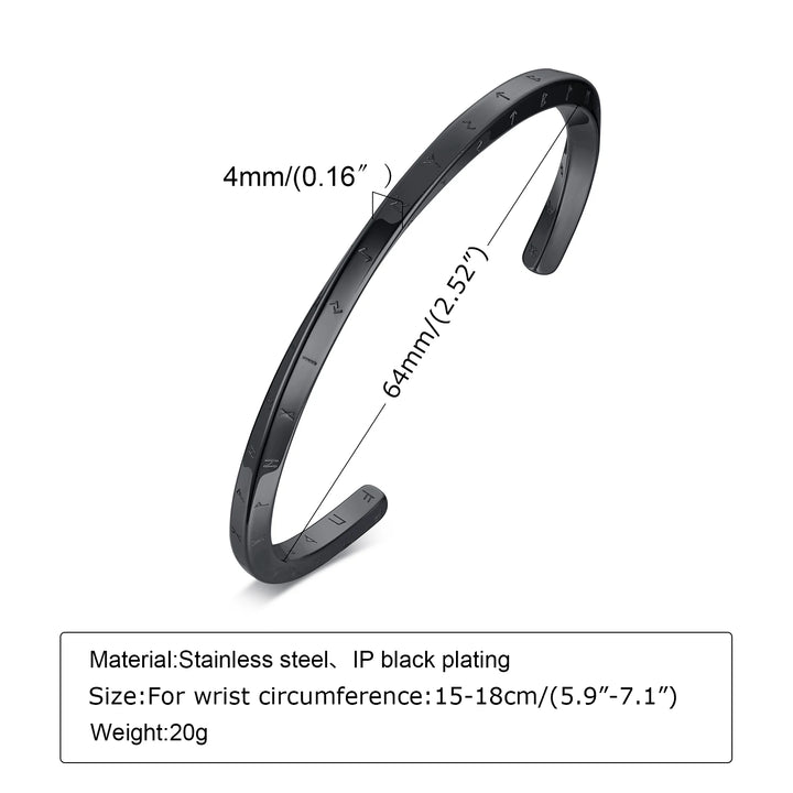 Men'S Thin Bracelet,Stainless Steel Cuff Bangle Bracelet, Thin Cuff, Boyfriend Cuff, Gifts for Him, Father'S Day Gifts