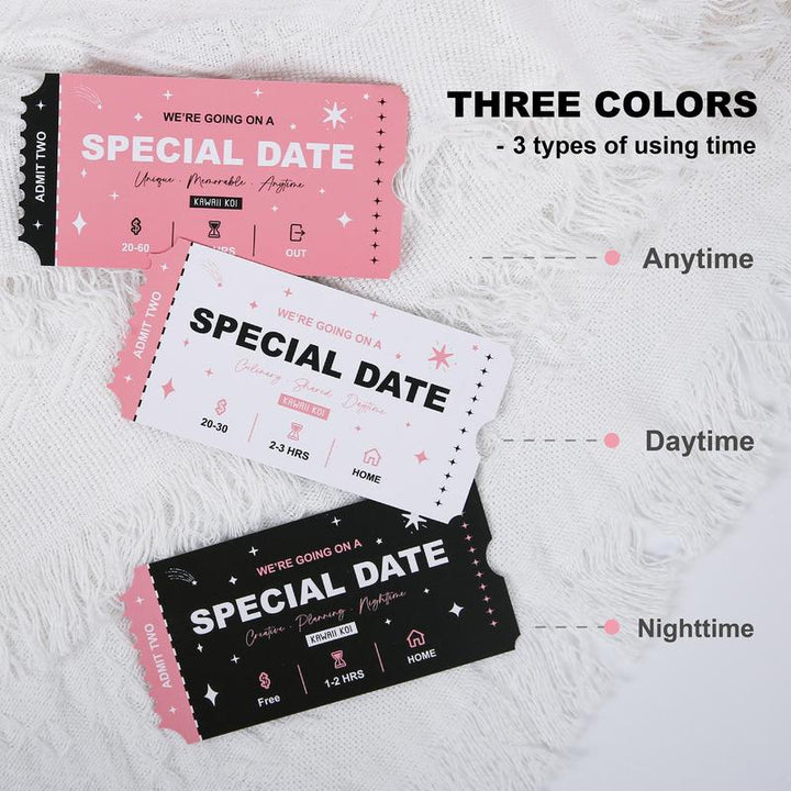 Date Ticket, 1 Box 42 Scratch off Date Ideas & Adventures for Couple, Romantic Date Tickets Anniversary Gift for Him Her, Tabletop Games, Gift Idea