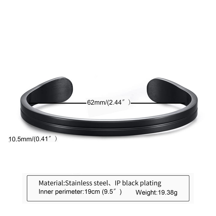 Men'S Thin Bracelet,Stainless Steel Cuff Bangle Bracelet, Thin Cuff, Boyfriend Cuff, Gifts for Him, Father'S Day Gifts